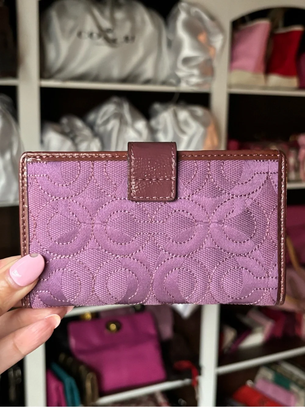 💜COACH Gramercy Op Art Bag & Wallet💜